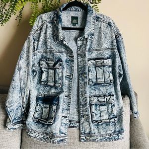 Acid Wash Denim Jacket